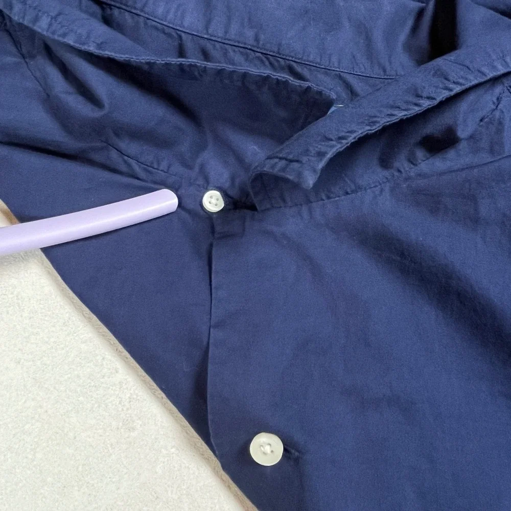 Polo Ralph Lauren Button Up Shirt Men 4XB Navy Short Sleeve Pony Logo Camp